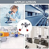 Vista 13 de Kit de Estación de Lavaojos Montada en Grifo, Unidad de Lavaojos de Emergencia, Kit de Enjuague de Ojos de Primeros Auxilios Aprobado por OSHA, 1x