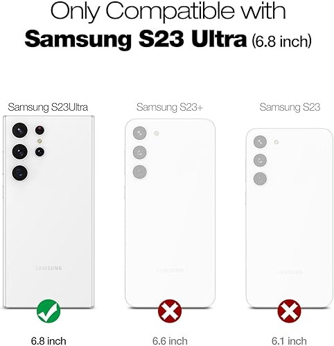 Miniatura 2 de SURITCH Funda para Samsung Galaxy S23 Ultra, protector de pantalla integrado, protección de doble capa, protección completa, a prueba de golpes,