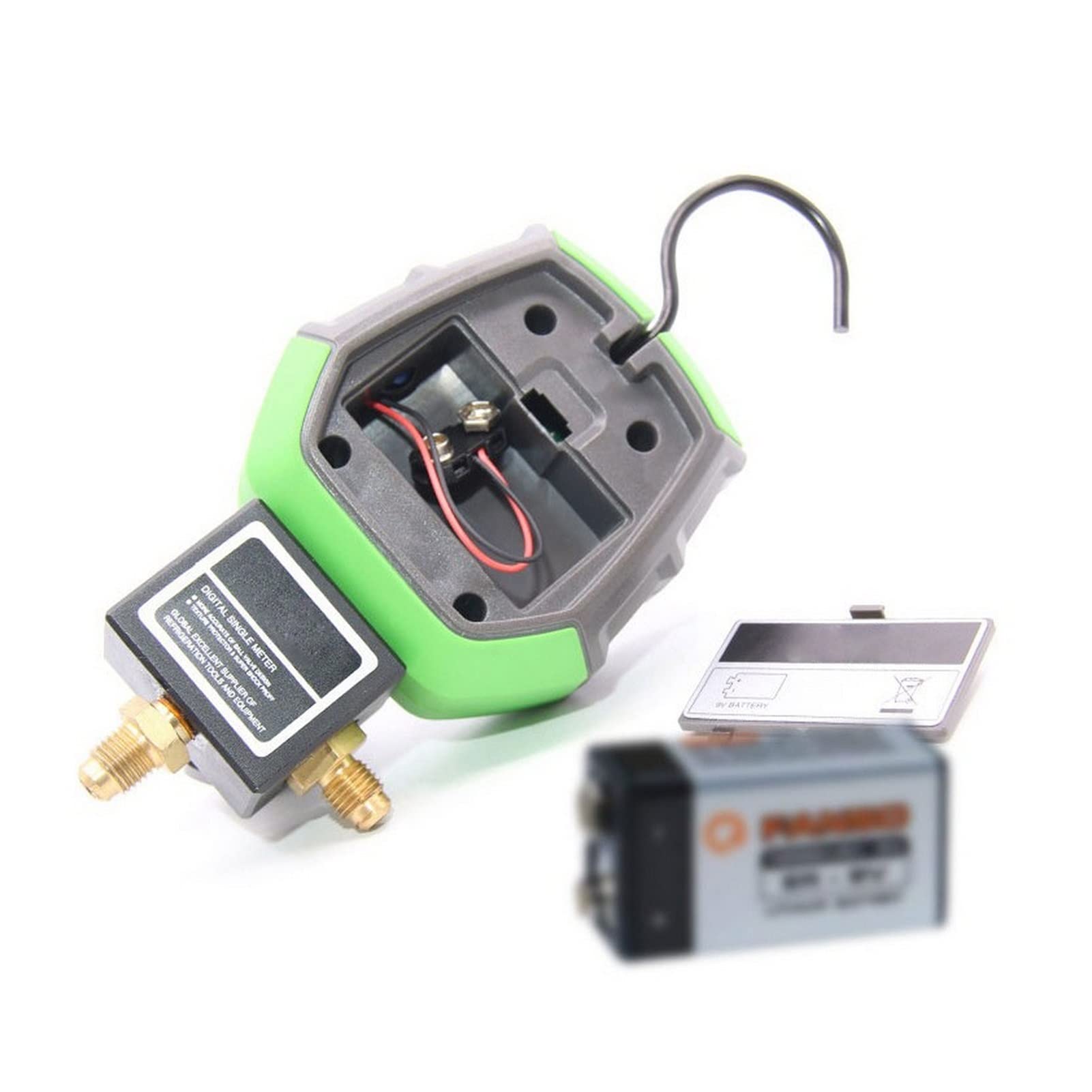Digital Manifold Gauge Refrigeration Al vacío Temperatura Temperatura Tester Dignostic Herramienta for 90 Tipos Refrigerantes(Single dial)