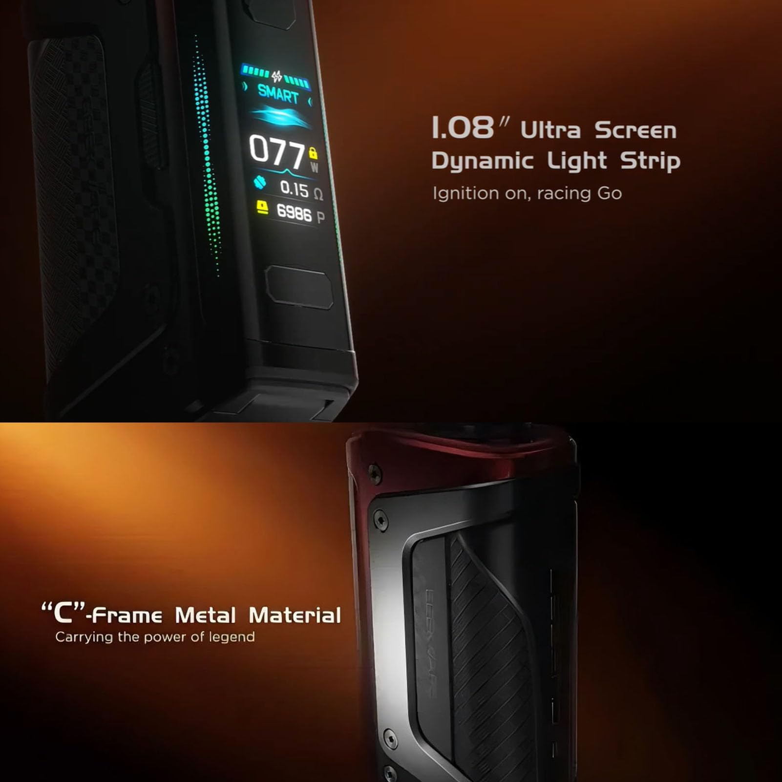 GEEKVAPE Aegis Legend 5 Kit (Z sub ohm tank 5 Version) 200W TC Box Mod (Battery Not Include) Vape with 7ml Atomizer Vaper Z XM Coil (0.2Ω/0.4Ω）Vaporizer No Nicotine