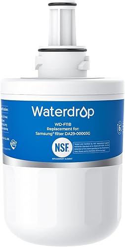 Waterdrop DA29-00003G Filtro de agua para refrigerador, reemplazo para Samsung, DA29-00003B, DA29-00003A, Aqua-Pure Plus, HAFCU1, RFG237AARS, FMS-1,