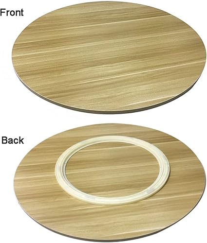 Miniatura 9 de Tocadiscos de comedor para el hogar de 809039.4 in, bandeja giratoria para servir, bandeja de madera Lazy Susan, exhibición giratoria para servir,