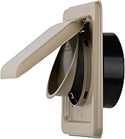 Vista 24 de NO-PEST VENT – Cubierta de ventilación exterior para secadora o extractor de baño, doble puerta, 4 pulgadas, tubo de 12 pulgadas, fabricada en EE.