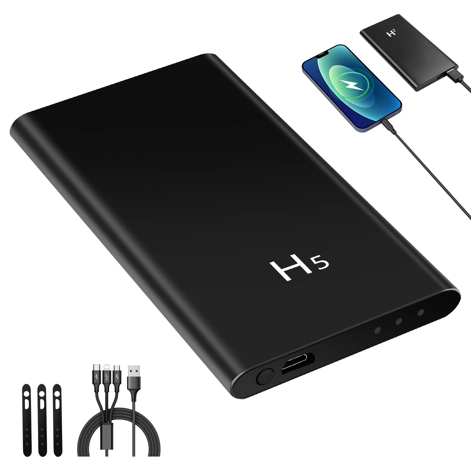 Mini HD Kamera 1080P mit 5000mAh Powerbank Kamera und Akku 17H