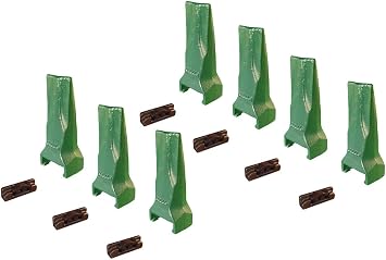 7 - Backhoe/Mini Ex Bucket Dirt Teeth w/Pins - V17TYL