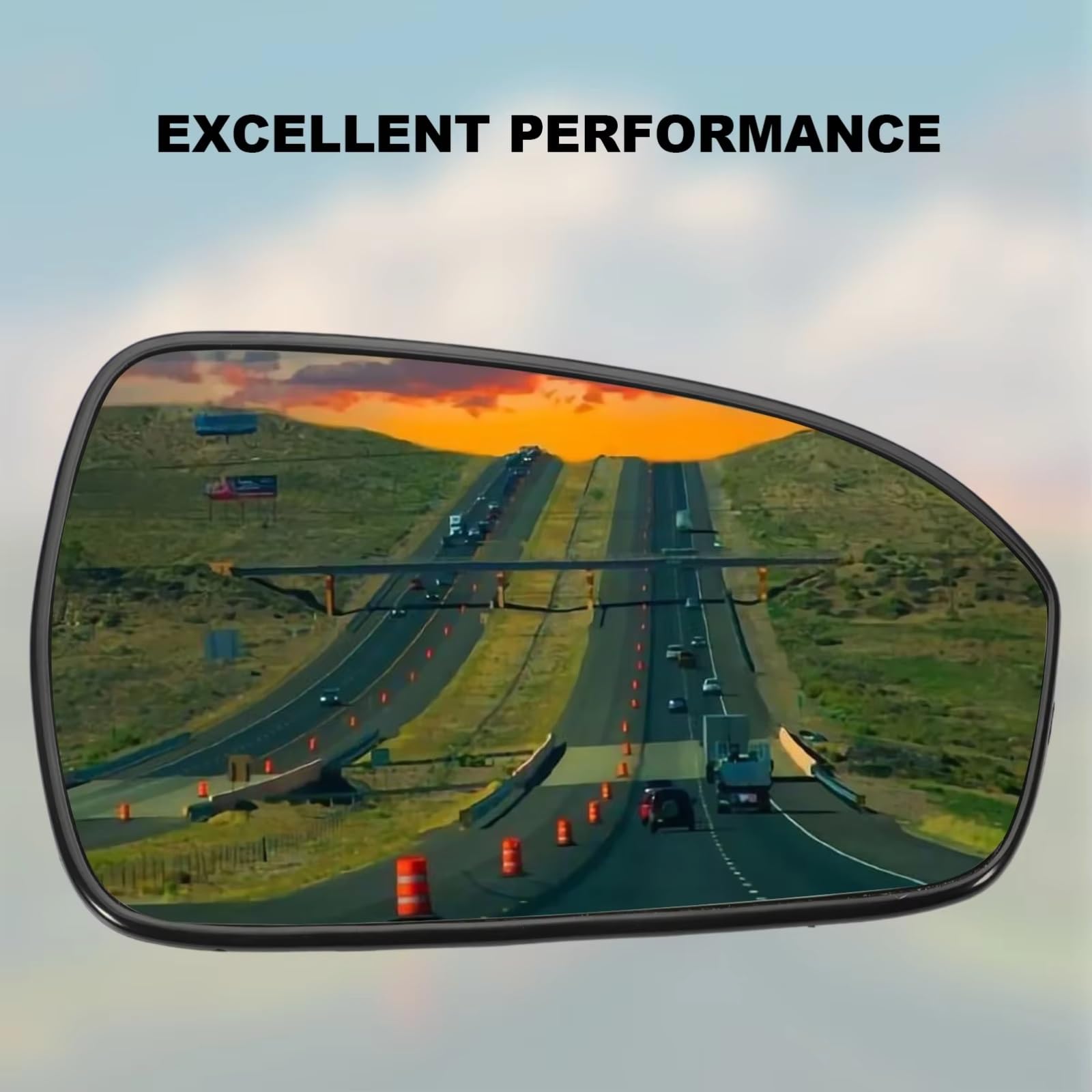 Cristal Espejo Lateral Compatible Con Ford Para Fusion 2013-2021 Lente De Cristal Del Espejo Retrovisor Calefactado Del Lado Derecho Pasajero Con Detección De Punto Ciego OEM: DS7Z17K707C