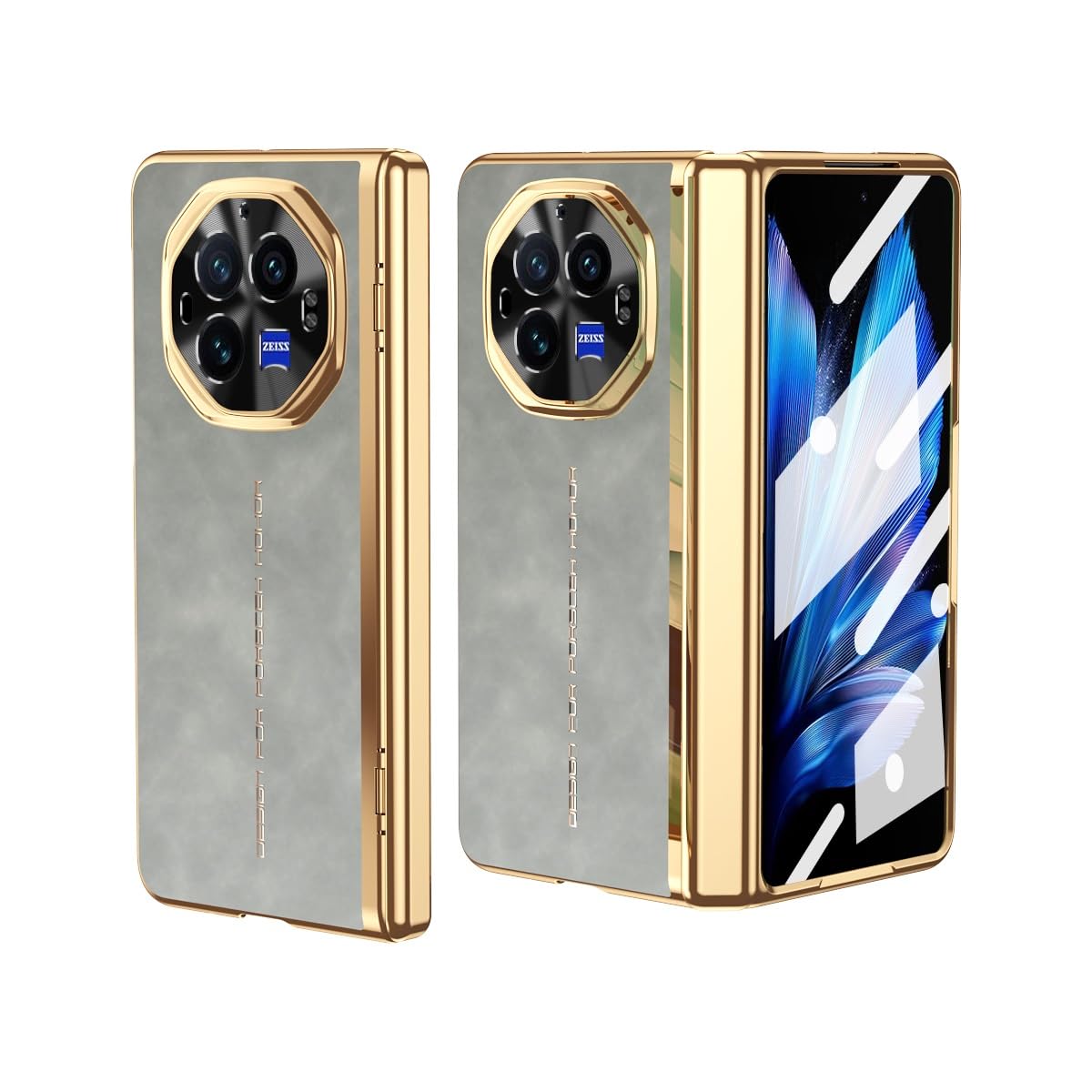 Smartphone Flip Cases Compatible with Vivo X Fold 3 Pro Case with Screen Protectoion Case, Full Body Hinge Protection Case, Shockproof Full Protective