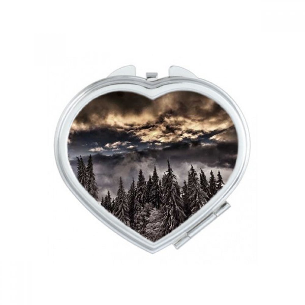 Miroir de poche mignon oiseau blanc petit cadeau pour femme