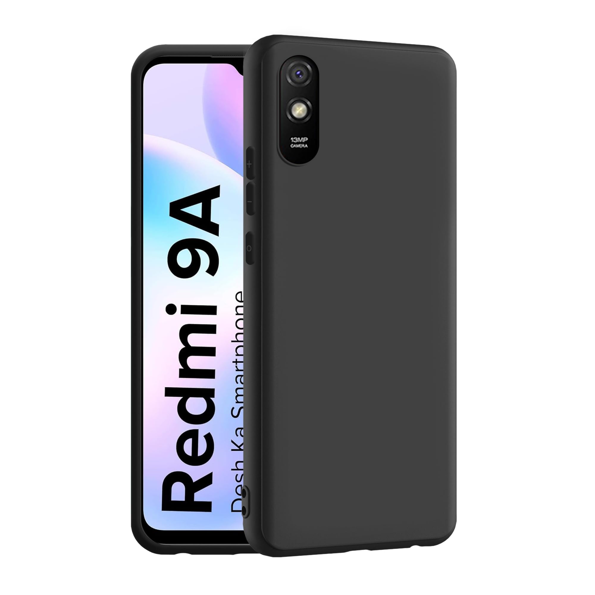 CEDO Redmi 9A / 9i / 9A Sport / 9i Sport Back Cover | Camera Bump Protection & Ultra Slim | Matte Soft Silicon Shock Proof Rubberised Back Case Cover (Black) (B08K4B3V2T) Amazon Price History, Amazon Price Tracker