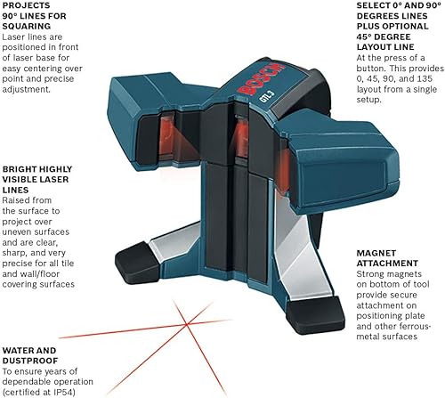 Miniatura 2 de Bosch GTL3 - Nivel láser cuadrado de 65 pies para diseño de azulejos y cuadrados