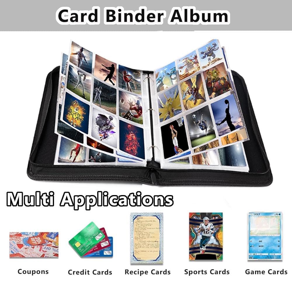 EDGYSENSE Large Trading Card Binder, 900 Pockets (50 Removable Sleeves) - Image 4