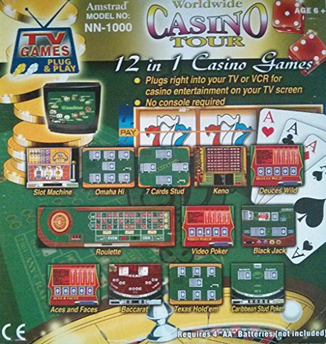 Console plug-n-play worldwide casinó tour 12 in 1