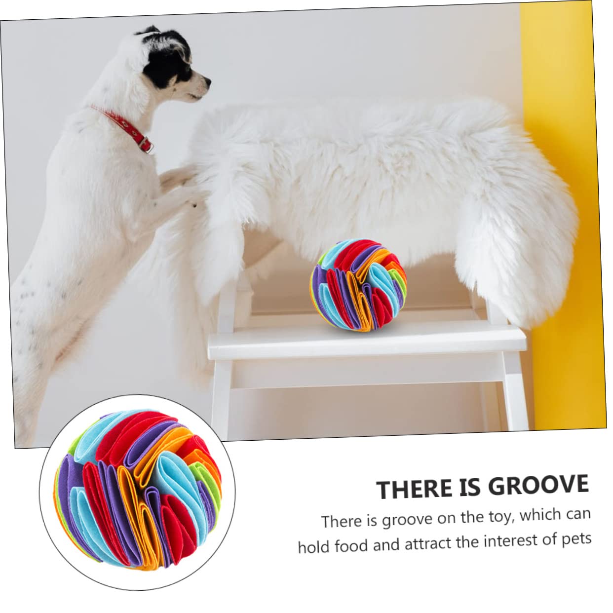 Sosoport 3pièces Jouet à Renifler pour Chien Jouet Interactif pour Animaux pour Chiot Distributeur De Nourriture pour Ennui Et Apprentissage