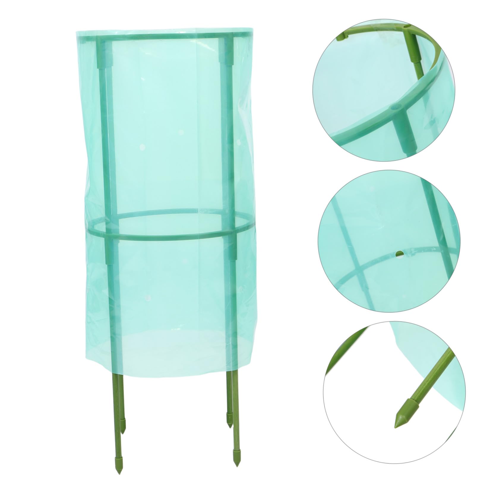 Copripiante da Giardino 2 Pezzi in Plastico Verde per Protezione Invernale | Aiuole Rialzate e Fiori, Copertura Contro Freddo e Gelo, Balconi e Casa