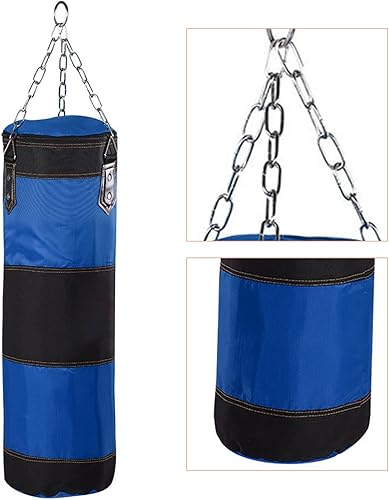 Miniatura 4 de Pwshymi Saco de boxeo resistente para entrenamiento de fuerza y fitness, recomendado para 7-14 años, material de tela Oxford