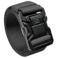 Cinturón táctico de cerradura para hombres, cinturones de liberación rápida con malla de nylon militar de 1,5" y hebillas de cinturón de Seguridad pesadas. Adecuado para senderismo, golf y Deportes