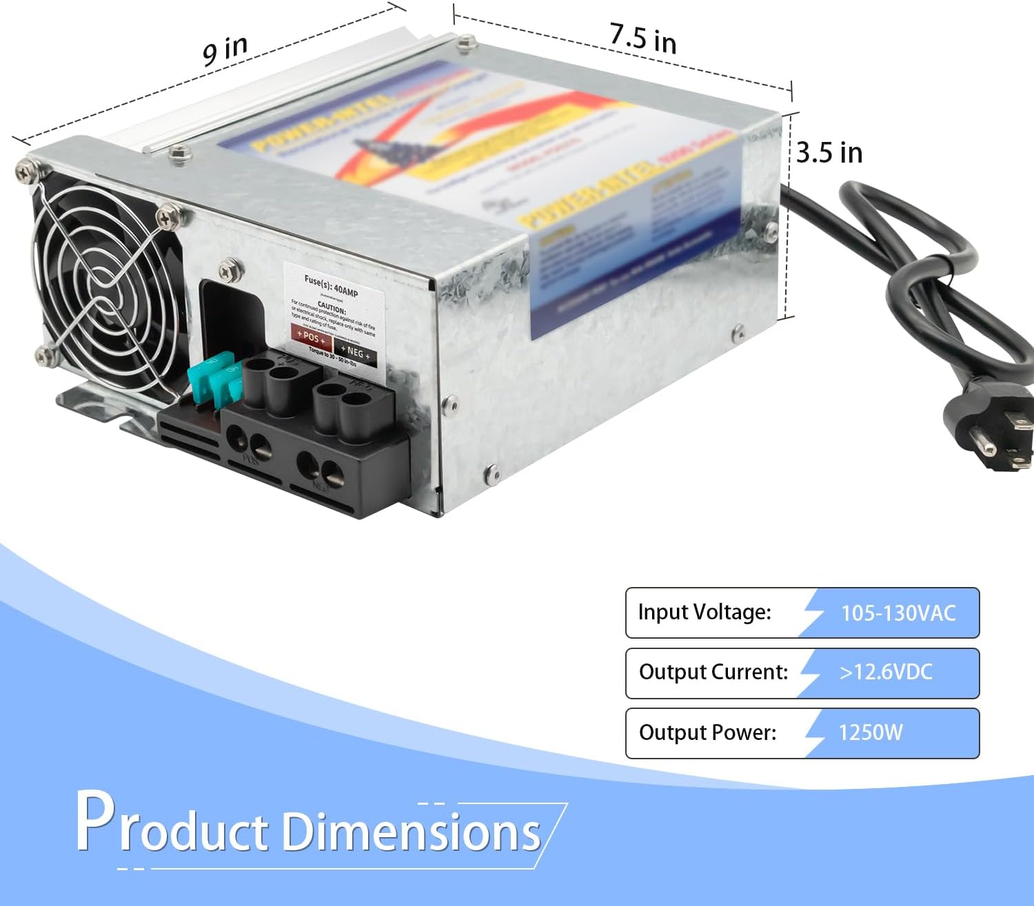 PD9260 RV Power Converter, 60Amp 120V to 12V RV Converter Charger