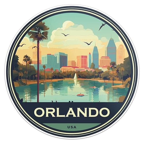 United States Orlando City Sticker - Waterproof Vinyl Decal for
