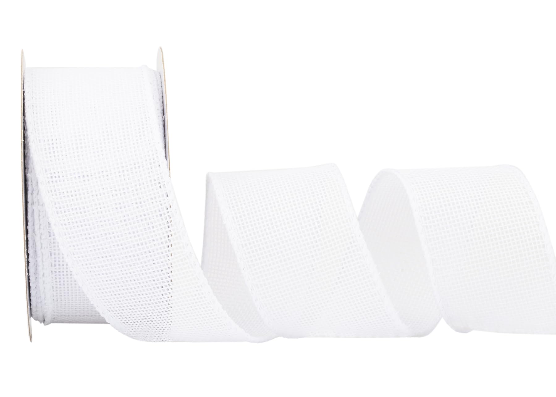 Zofrud White Burlap Ribbon - 38mm x 9M
