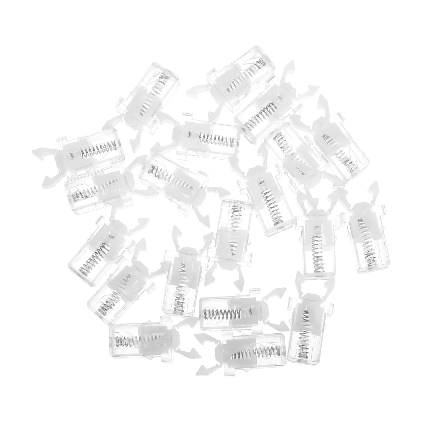 Zerodeko 20pcs Press Lock Buckle Stylish and Portable Lid Lock for Trash Can Glasses Box and Toothpick Box Convenient Spring Latch for Versatile Use Home and Automotive Applications