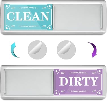 Dishwasher Magnet Clean Dirty Sign Refrigerator for Home Kitchen Organization and Storage Accessories
