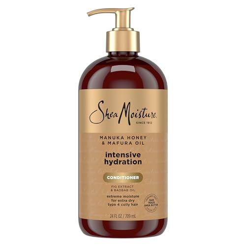 SheaMoisture Intensive Hydration Conditioner Manuka Honey & Mafura Oil for Extra Dry, Damaged Hair, Paraben-Free 24 oz