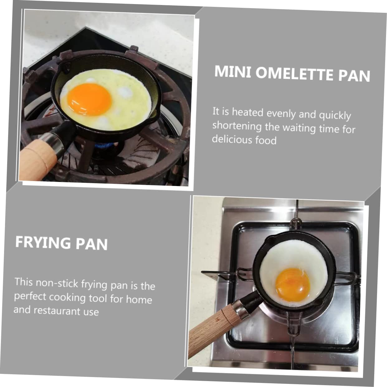 BESTYASH Mini Omelette Pan Non Stick Frying Pan for Effortless Cooking Heat Resistant Household Skillet present for Cooking Enthusiasts