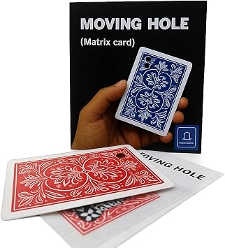 MilesMagic Magicians Moving Hole Gimmick | Highly Visual Classic Matrix Art Trick | Impossible Hollow Card Trick | for Street Magic | for Stage Magic Tricks