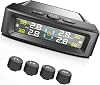 Solar USB Power TPMS Car Tire Monitor Tire Pressure Sensors Security Alarm Systems Digital Display Tyre Pressure