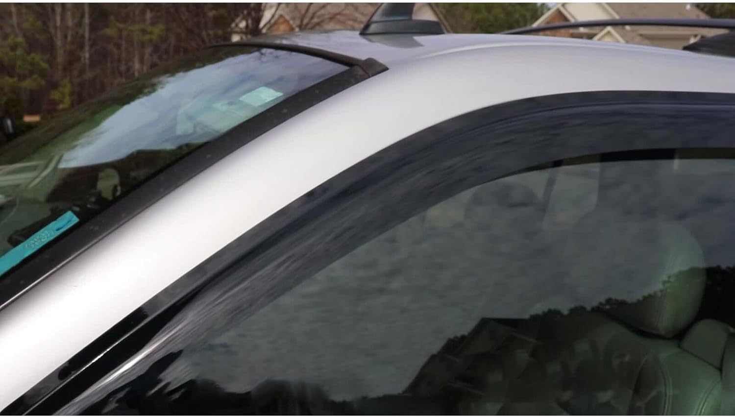 Window Visor Fit for Yaris Coupe 2007-2011 2 Door Window Rain Guards Tape on