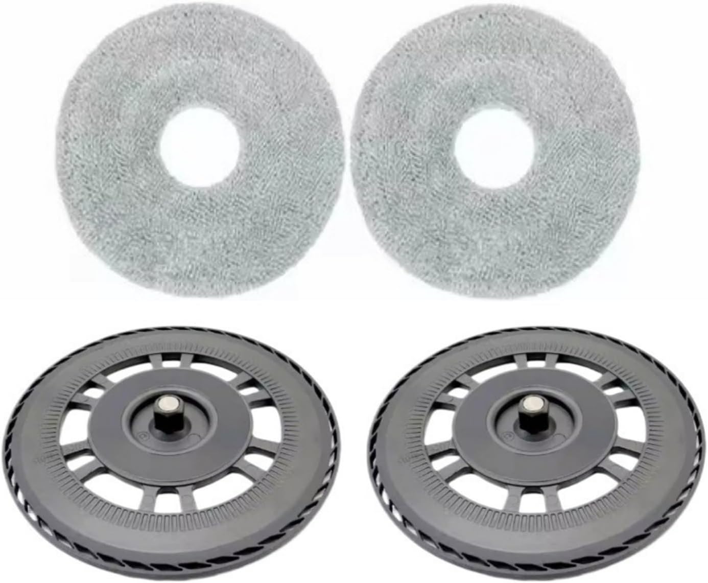 Parts 2PCS Mop Holders with mop, Compatible for MOVA V50 Ultra, Sweeping Robot Accessories