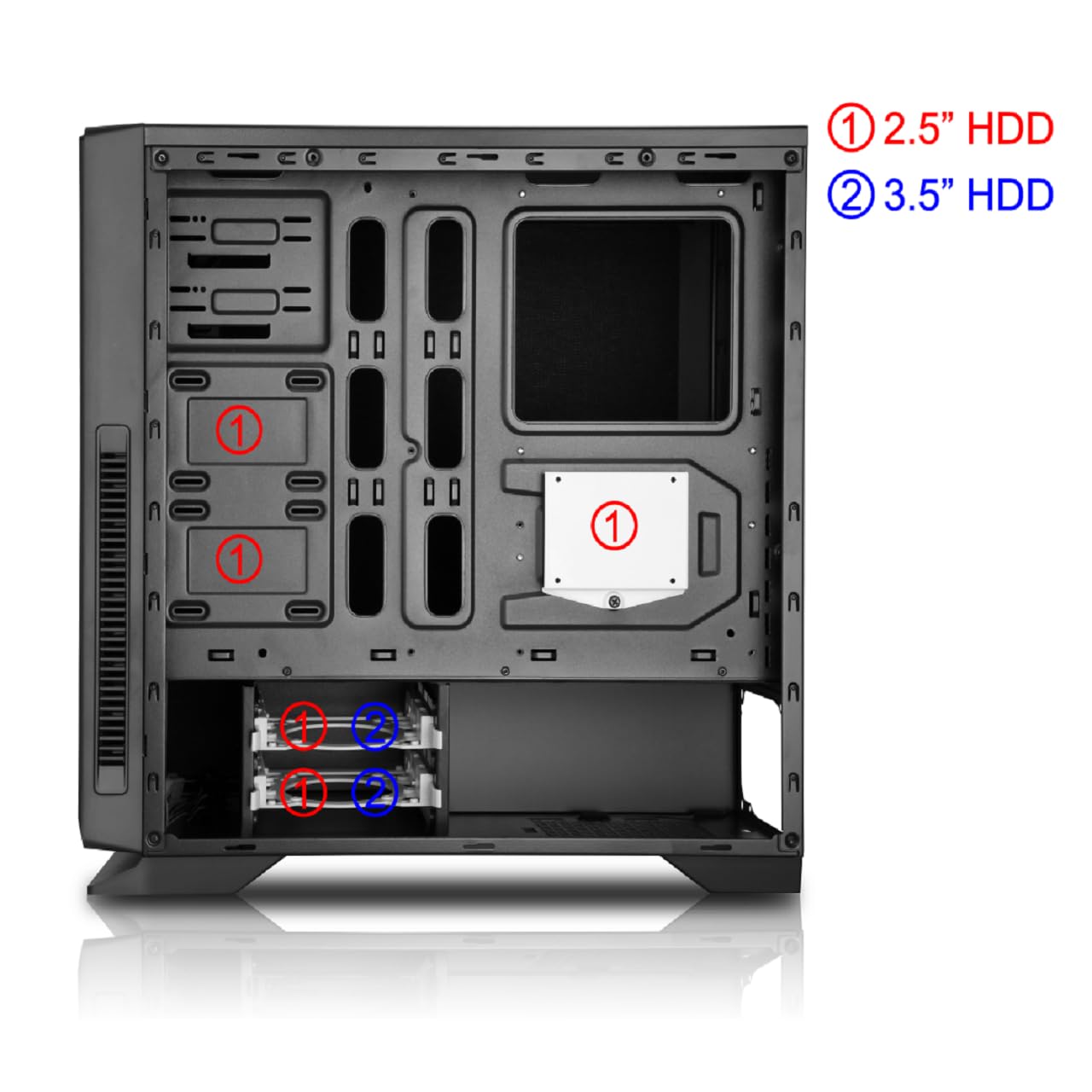 PALICOMP AM5 Gaming PC • AMD RYZEN 9 7900 • 32GB DDR5 RAM • 2TB M.2 nVME SSD • Windows 11 • NVIDIA RTX3050 6GB • WIFI6 • Bluetooth • Silent — view 3