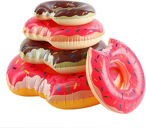 Miniatura 4 de Flotador inflable en forma de rosquilla para piscina
