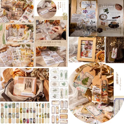 IJIAMY 206pcs Vintage Scrapbooking Adesivi DIY