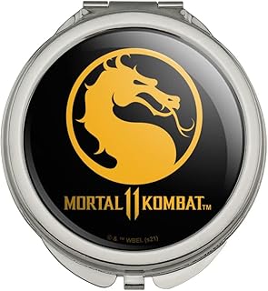 GRAPHICS & MORE MK11 Gold Logo Compact Travel Purse Handbag Makeup Mirror