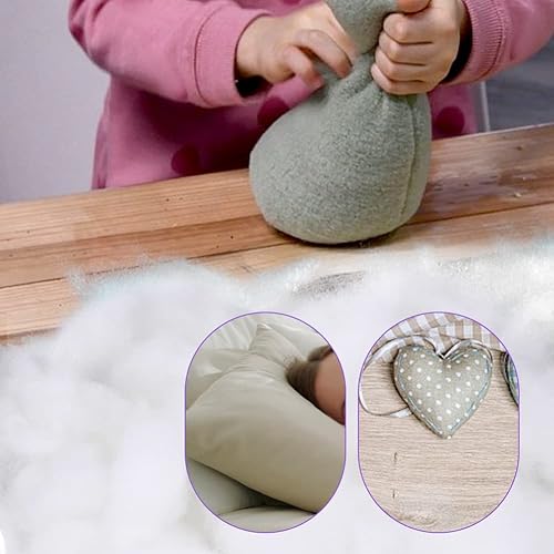 Miniatura 6 de Relleno de fibra de poliéster, relleno de fibra de 21.16 oz600 g, relleno de animales de peluche, relleno de pelusa de almohada, relleno para