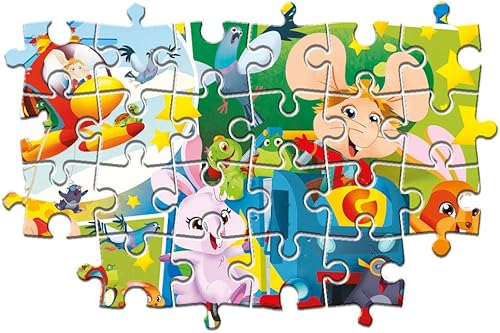 Miniatura 3 de Clementoni Topo Gigio Supercolor Gigio-104 Maxi Pieces-Made in Italy, Children's Puzzle 4 Years+, Multicoloured, 23756
