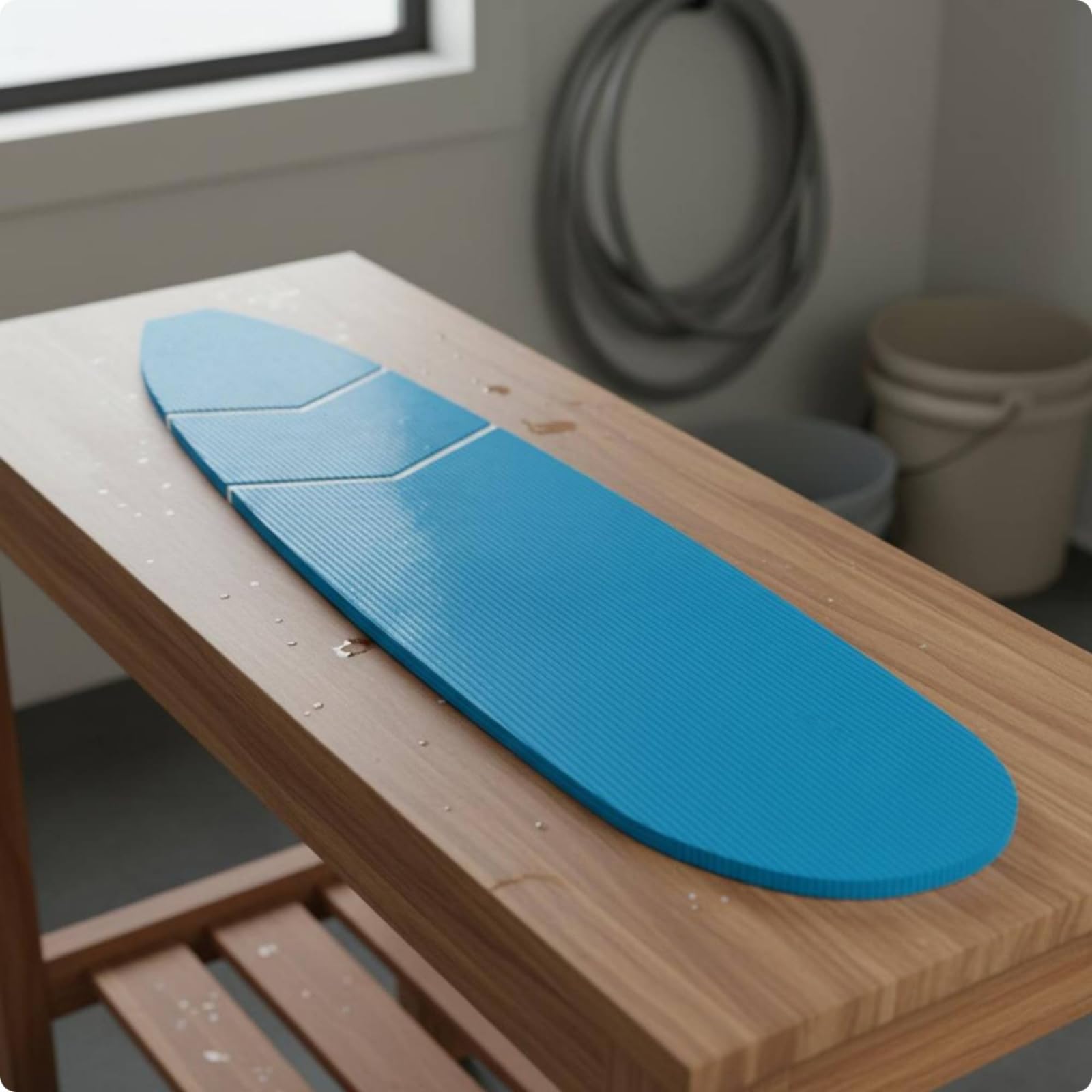 Gralara Pad Tabla con Relieve Pad Antideslizante Azul Accesorio Náutico