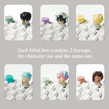 YJacuing Alien Stage Baby Series Blind Box Keycap Figure (Single Box) | Official, Anime, ALNST, Merch, Mystery, Bag Charm