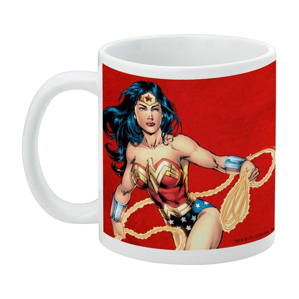 Logoshirt® DC I Wonder Woman I Portrait I Tazza da caffè in porcellana, 300 ml I Lavabile in lavastoviglie I In confezione regalo colorata I Design originale su licenza