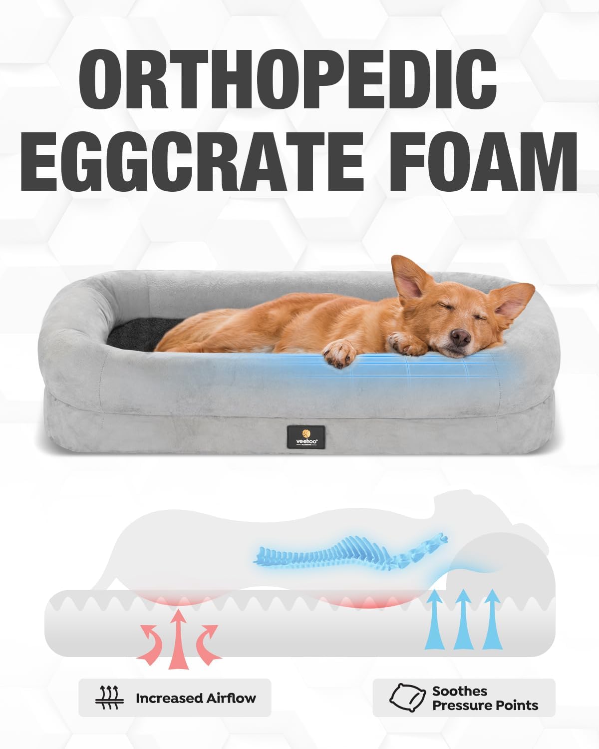 Ultimate Comfort: Veehoo XL Orthopedic Dog Bed Review for Large Pups!