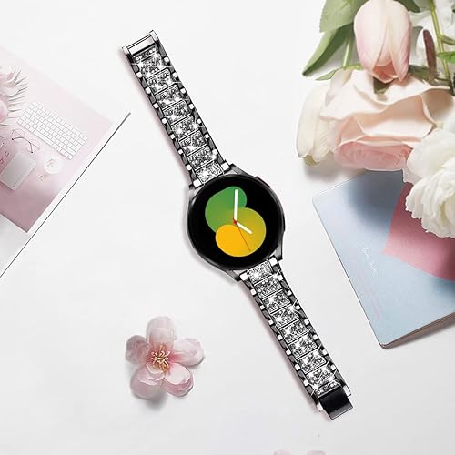 Miniatura 4 de Correas compatibles con Samsung Galaxy Watch 66 Classic  55 ProGalaxy Watch 44 Classic  3 1.614 in  Active 2, correa de repuesto de acero metálico