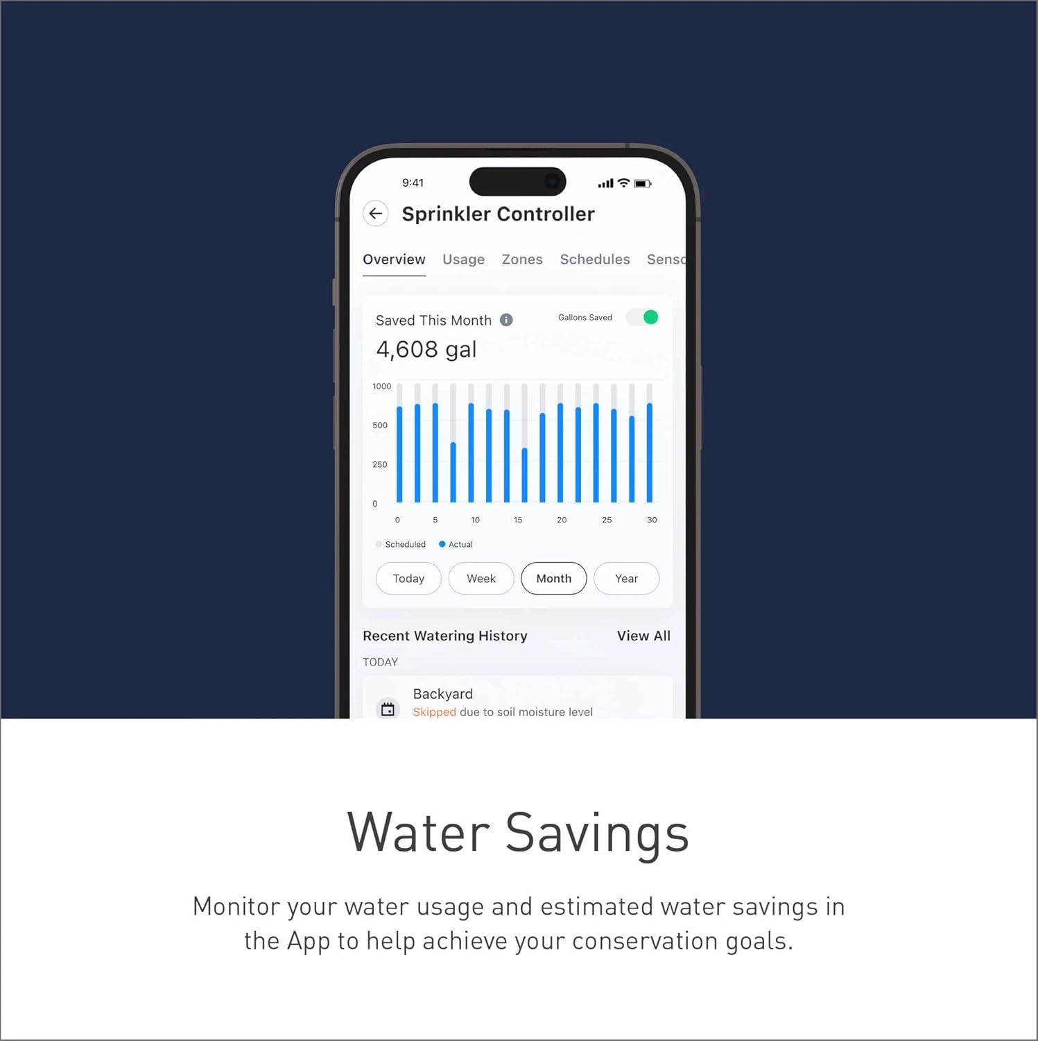 Moen 16-Zone Smart Sprinkler Controller, Wi-Fi Connectible Smart Irrigation System with Automatic Water Timer, WICNT016G1USA
