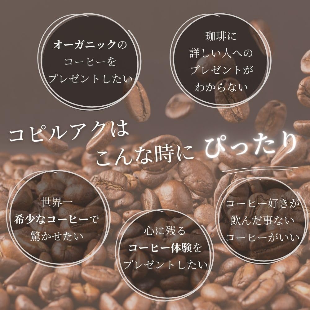 ジャコウネココーヒー　コピルアク　豆250g Amazon | コピルアック コピルアク ジャコウネココーヒー 高級コーヒー