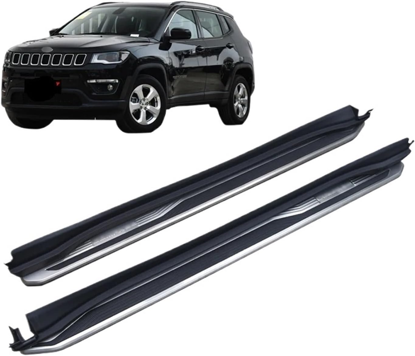 4x4 Car Side Step Nerf Bars Running Boards Compatible for Jeep Compass Car 2017 2018 2019