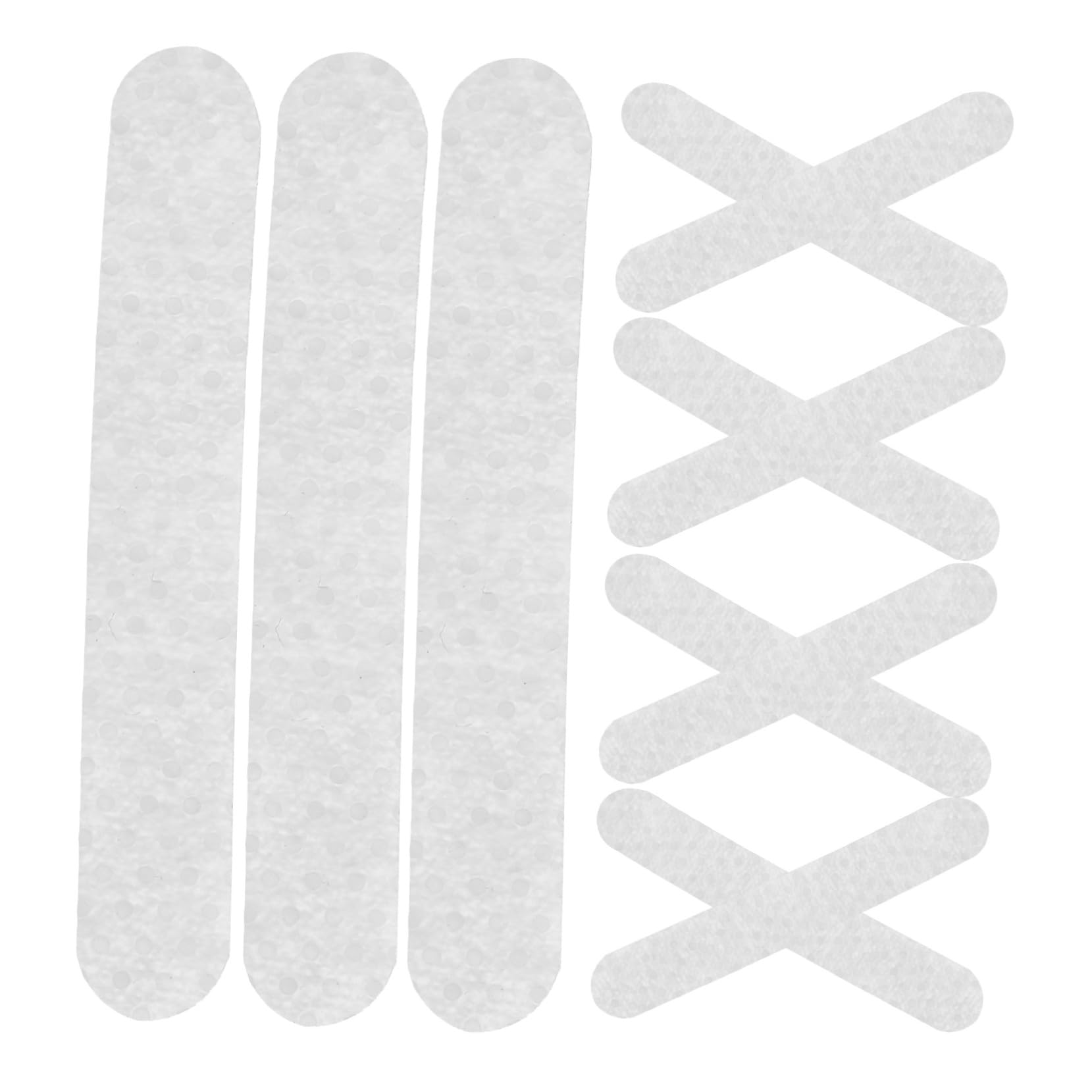 LALADEFIEE 100pcs Anti-skid Hanger Grip Strips Silicone Non Slip Clothes Hanger Grip Accessories for Wooden in Retail and Home Use