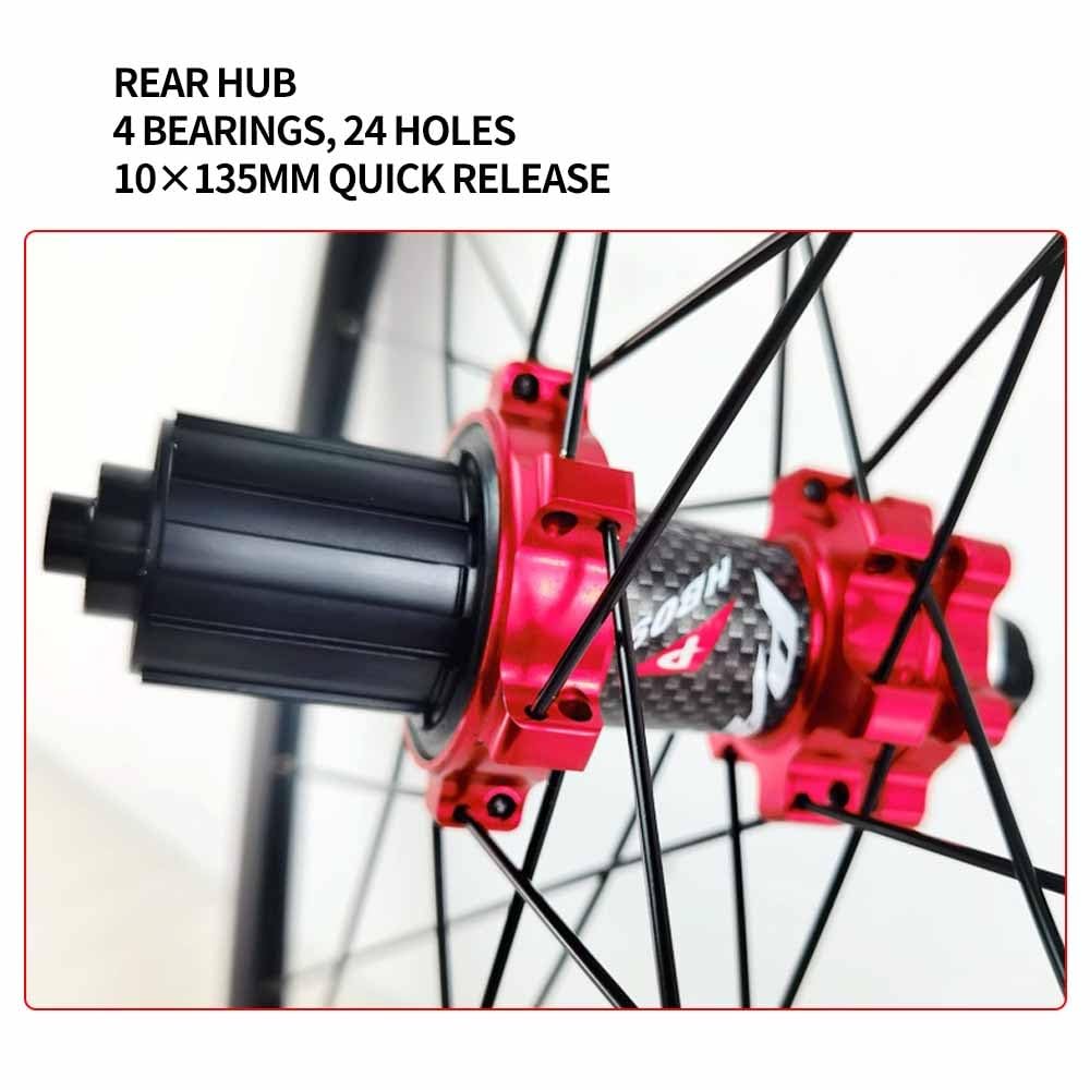 Juego De Ruedas Off-Road De Freno De Disco 700C Ruedas Traseras Y Delanteras De Aluminio 9 * 100/10 * 135mm QR, Llantas De Bici De Doble Pared De 38mm, Casete De 7-12 Velocidades