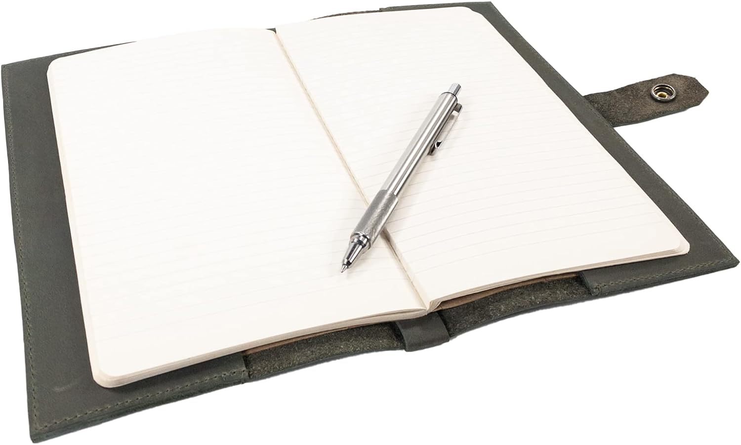 Hide & Drink, Riveted Notebook Cover for Moleskine (5 x 8.25 in.) Notebook NOT Included (Dark Jade)