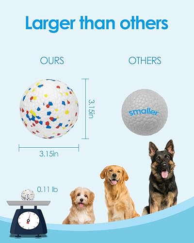 Miniatura 6 de UNISE Pelotas para perros para masticadores agresivos, juguete de agua para perros, juguetes de búsqueda de perros, pelotas de tenis, juguetes