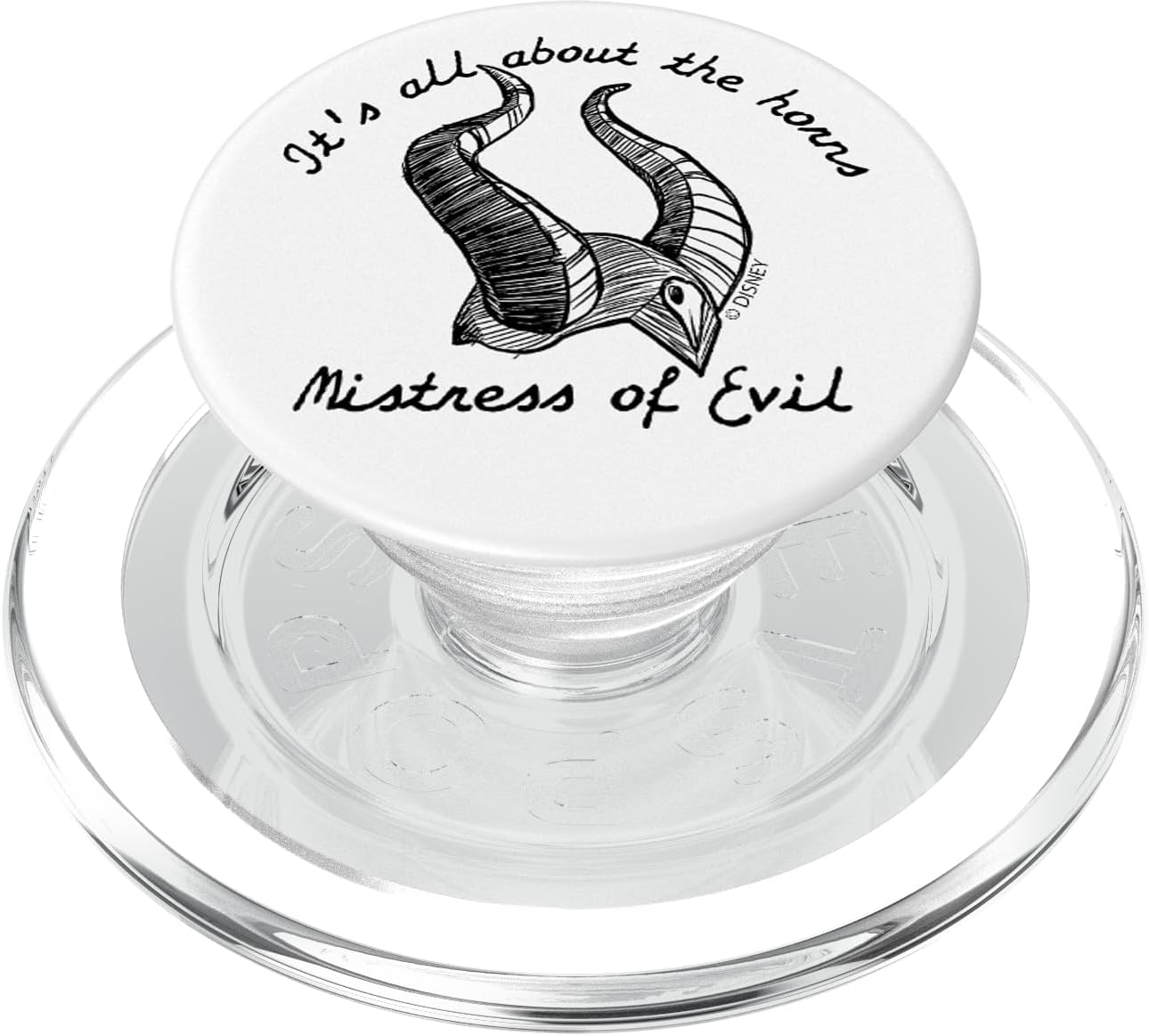 Disney Maleficent Mistress Of Evil All About The Horns PopSockets MagSafe PopGrip for iPhone